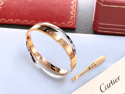 Cartier Love Duo Élan Layered Bangle Bracelet
