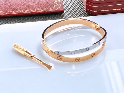Cartier Love Duo Élan Layered Bangle Bracelet