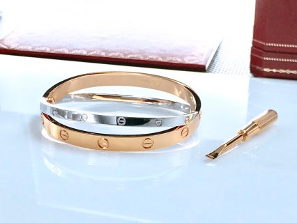 Cartier Love Duo Élan Layered Bangle Bracelet