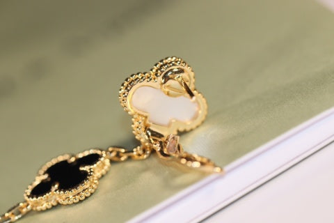 Van Cleef & Arpels Midnight Clover Cascade Long Earrings