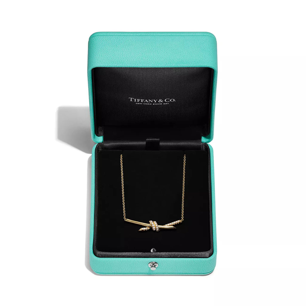 Tiffany Knot Pendant with Diamonds