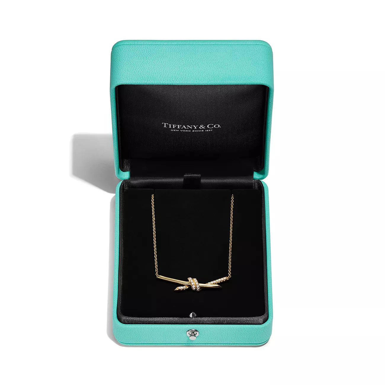 Tiffany Knot Pendant with Diamonds