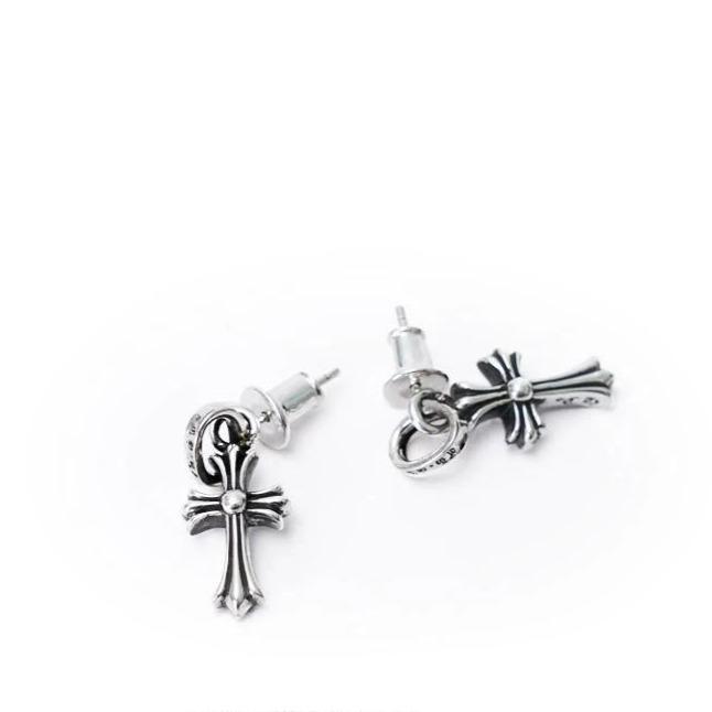 Chrome Hearts Cross Babyfat Drop Earrings
