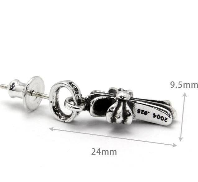 Chrome Hearts Cross Babyfat Drop Earrings