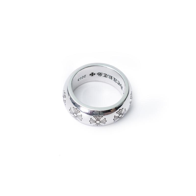 Chrome Hearts Etched Plus Band Ring