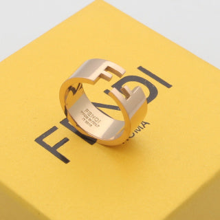 FENDI Signature Duo Tone Cuff Bracelet
