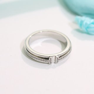 Tiffany T Diamond Stackable Ring – Elegant Luxury Fine Jewelry