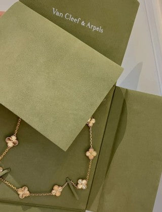 Van Cleef & Arpels Golden Meadow Ten Blossom Necklace