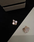Van Cleef & Arpels Pearl Petal Clover Clip-On Earrings