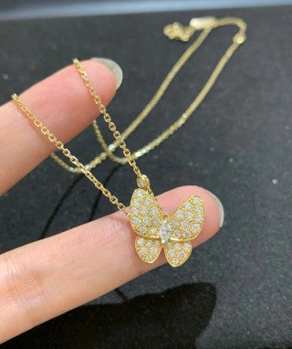 Van Cleef & Arpels Butterfly Trio Necklace