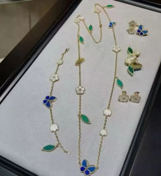 Van Cleef & Arpels Botanical Butterfly Harmony Necklace