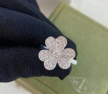 Van Cleef & Arpels Crystal Petal Bloom Ring