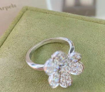 Van Cleef & Arpels Crystal Petal Bloom Ring