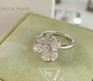 Van Cleef & Arpels Crystal Petal Bloom Ring