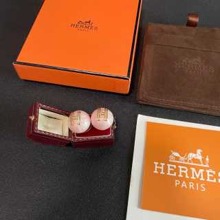 Hermès Pastel Stone H Stud Earrings