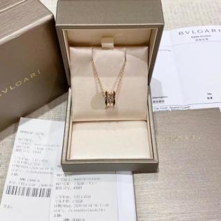 Bvlgari Rose Gold Spiral Circle Pendant Necklace – Elegant Luxury Jewelry