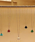Bvlgari Colorful Fan Pendant Necklace – Elegant Luxury Jewelry