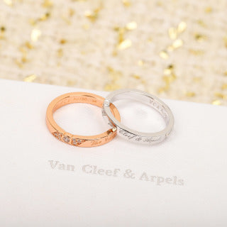 Van Cleef & Arpels Signature Duo Band Ring Set
