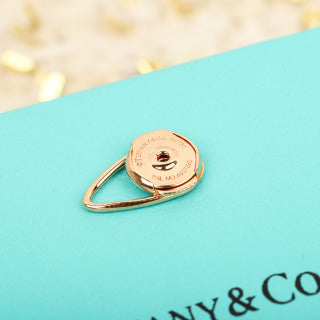 Tiffany Pavé diamond key stud earrings