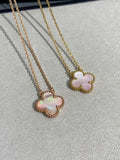 Van Cleef & Arpels Rosé Clover Bloom Necklace