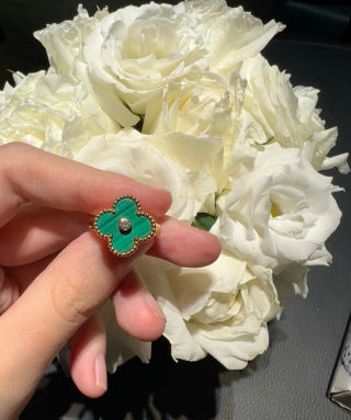 Van Cleef & Arpels Colorful Clover Trio Ring