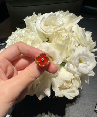 Van Cleef & Arpels Colorful Clover Trio Ring