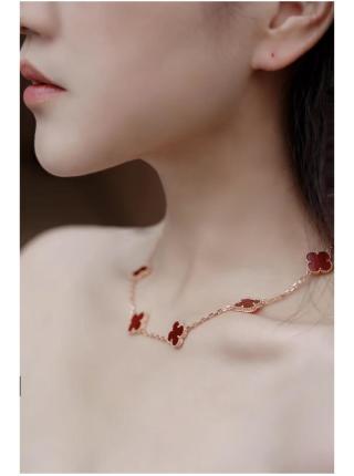 Van Cleef & Arpels Sapphire Clover Garden Necklace