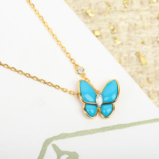 Van Cleef & Arpels Ocean Wing Butterfly Pendant Necklace