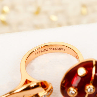 Van Cleef & Arpels Ladybird Bloom Statement Ring