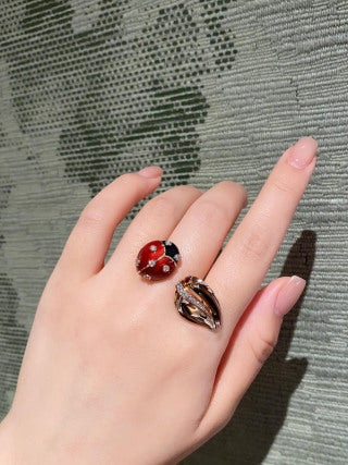 Van Cleef & Arpels Ladybird Bloom Statement Ring