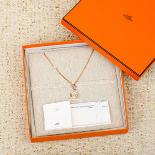 Hermès Grand Loop H Pendant Necklace