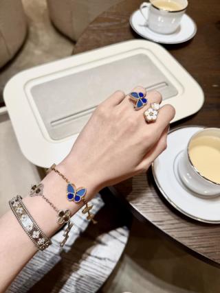 Van Cleef & Arpels Sapphire Butterfly Accent Bracelet