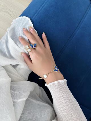 Van Cleef & Arpels Sapphire Butterfly Accent Bracelet
