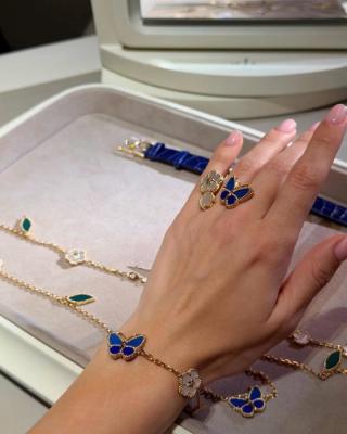 Van Cleef & Arpels Sapphire Butterfly Accent Bracelet