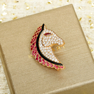 Bvlgari Ruby Crystal Bird Brooch – Elegant Luxury Jewelry