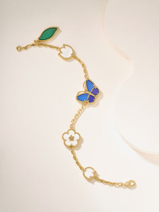 Van Cleef & Arpels Butterfly Garden Charm Bracelet