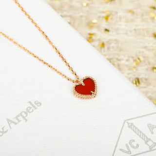 Van Cleef & Arpels Ruby Heart Pendant Necklace