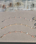 Van Cleef & Arpels Alhambra Mini 6-Motif Bracelet in Pink Mother-of-Pearl