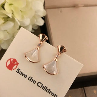 Bvlgari Fan Enamel Earrings – Elegant Luxury Jewelry