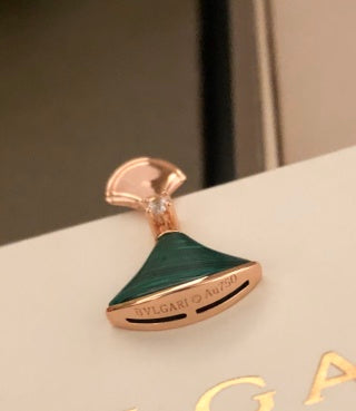 Bvlgari Fan Enamel Earrings – Elegant Luxury Jewelry