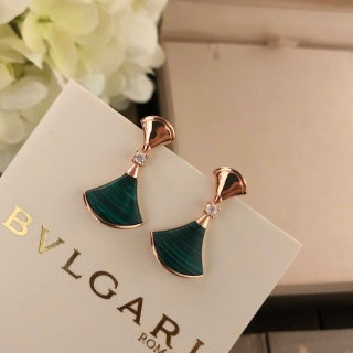 Bvlgari Fan Enamel Earrings – Elegant Luxury Jewelry