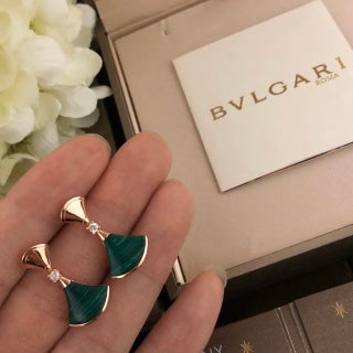 Bvlgari Fan Enamel Earrings – Elegant Luxury Jewelry
