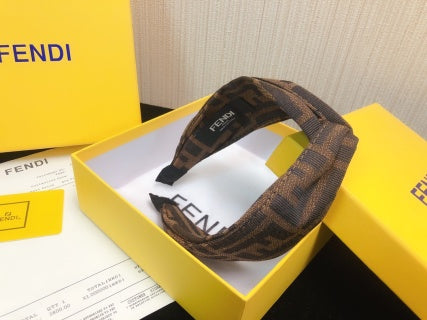 Fendi Terra FF Monogram Knot Headband