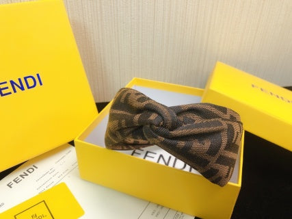 Fendi Terra FF Monogram Knot Headband