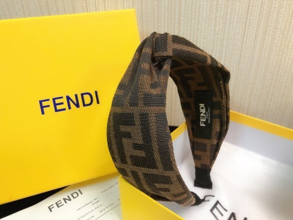 Fendi Terra FF Monogram Knot Headband