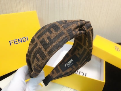 Fendi Terra FF Monogram Knot Headband