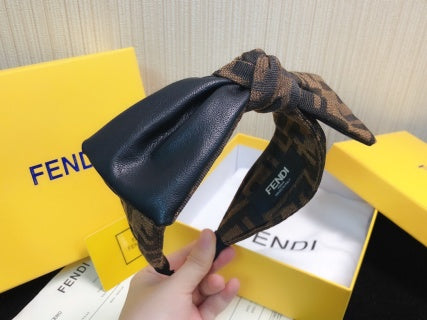 Fendi Nocturne FF Bow Accent Headband