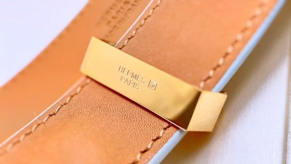 Hermès Collier de Chien Studded Leather Cuff Bracelet
