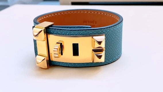 Hermès Collier de Chien Studded Leather Cuff Bracelet