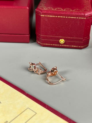 Cartier Panther-head stud earrings